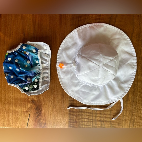 Other - STOREOFBABY Swim Reusable Diaper and THUNDERCLOUD Bucket Hat